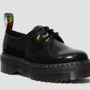 Dr. Martens 1461 Rainbow Patent Platform!!